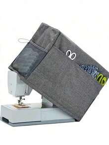 1pc Sewing Machine Dust Cover, Protective Fabric With Convenient Side Pocket And Sturdy Handle, Fits Most Standard Machines And Accessories, Storage Bag, Organization - Multicolor - View 1