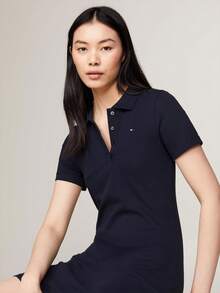 1985 Slim Pique Polo Dress SS Vestido Mujer - Multicolor - Ver 3