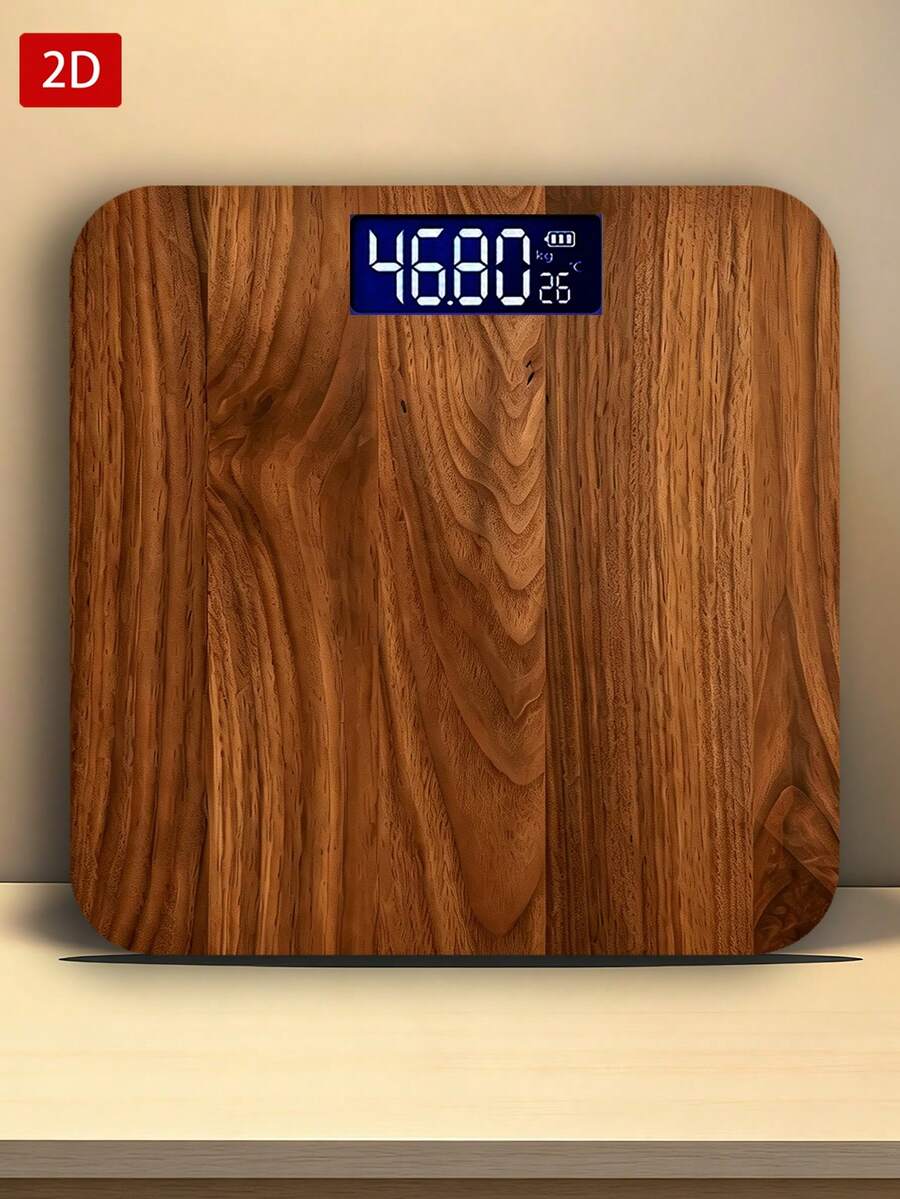 Timbangan Berat Badan Digital, Presisi Tinggi 400 Lbs/180 Kg, Dengan Layar LED Definisi Tinggi, Satuan yang Dapat Diganti (Kg/Lb), Platform Luas, Termasuk Fungsi Mati Otomatis