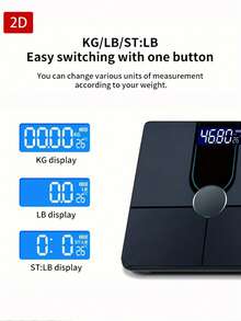 [Báscula Electrónica] Báscula de Gran Capacidad de 390 Lbs, Plataforma Extra Ancha Máquina de Pesaje Digital para Baño, Con Pantalla LCD Retroiluminada, Dígitos Grandes Precisos y Fáciles de Leer - A - Ver 5