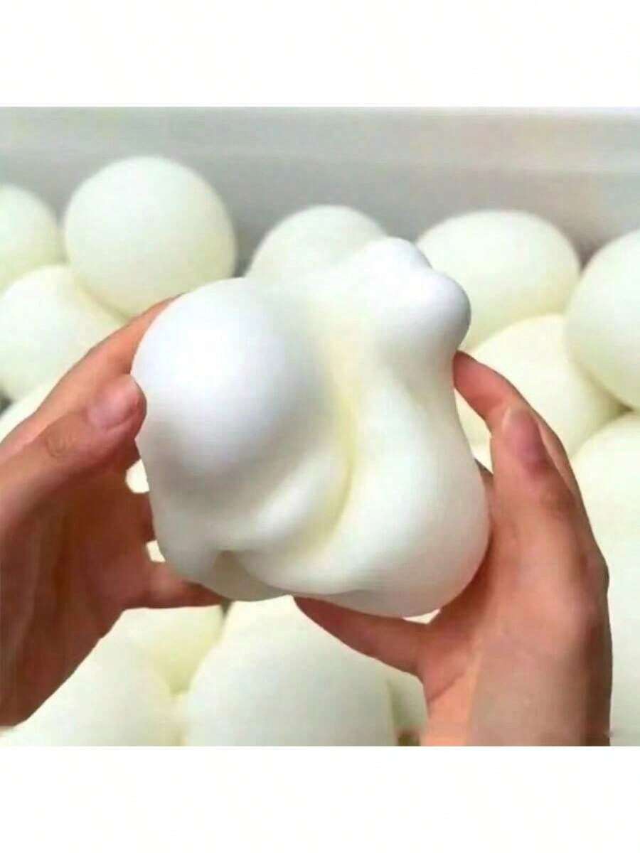 1pc Japanese Style Squishy Bread Toy, Cute Slow Rebound TPR Material, Stress Relief, Gift For Teenagers - Multicolor - View 1