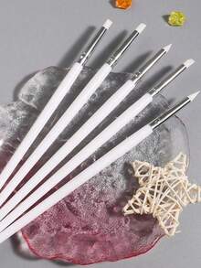 Pink Clay Carving Tools, Professional Polymer Clay Modeling Pens, Multi-Shape Tip Hand Carving Brushes, DIY Art Pottery Carving Shaping Tools, Suitable For Adult Beginners, Home School Craft Accessories, Art Handicraft Gift Nail Art Equipment - Nail Tool Pen - View 4