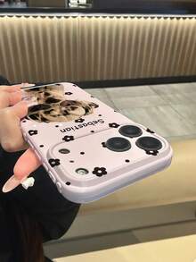 1件客製化寵物肖像與姓名側心3D設計大窗全覆蓋手機殼，相容 iPhone 17ProMax/17Air/16Pro/15/14ProPlus/13/12/11/XS Max/8/7 及 Galaxy S26ULTRA/S25Plus/S24/S23FE/S22/A03S/A05/A10S/A12/A13/A14/A15/A35/A36/A20/A50/A55/A56/M05，精美奢華、極具吸引力的全覆蓋鏡頭防摔保護殼手機配件 - 粉色 - 查看 6