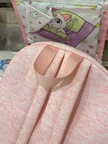 小狗刺繡後背包，韓系Ins甜美女孩風，輕量學生書包，開學適用，青少年休閒百搭後背包 - 彩色 - 查看 7