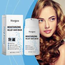 1G9J Mascarilla capilar Hoegoa para reparación del cabello, nutritiva, hidratante, cuidado capilar, esencia suave y esponjosa ABNH - 1 - Ver 2