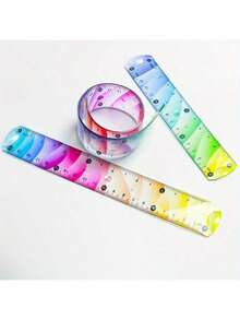 Multifunctional Soft Ruler - 15cm, 20cm, 30cm Colorful Flexible Measuring Tool, Suitable For Handicrafts And Painting - Color - View 5
