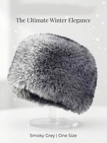 2/1 pieza Sombrero de cubo estilo mongol de piel de zorro plateado sintético para mujer, sombrero con capucha suave que cubre el cabello. Diseño engrosado, adecuado para esquí, deportes de nieve, viajes al aire libre, desplazamientos y uso diario en la ciudad, también para Navidad, Año Nuevo, vacaciones de invierno, regalo de festival. - Ver 5