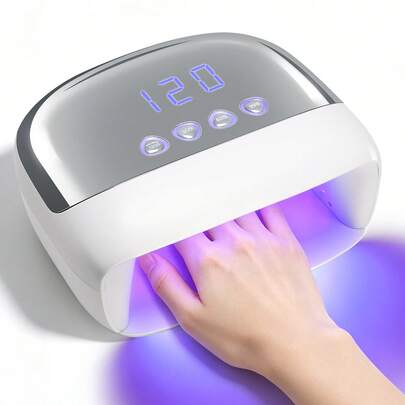 Professional UV Nail Lamp For Nails Gel Polish With 4 Timer Setting HD Display Screen Auto Sensor Nail Dryer Tool