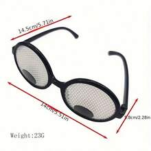 1pc/Funny Eyeball Round Frame Glasses For Men And Women, Party Halloween Cosplay Youth Novelty Glasses - View 3