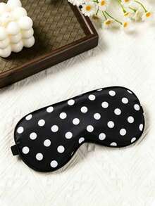 1pc Polka Dot Sleep Eye Mask, Adjustable Strap Eye Mask, Polka Dot Pattern, Sleep Light-Blocking Eye Protection, Breathable And Light-Blocking, Relieve Eye Fatigue, Suitable For Girls' Naps, Applicable For Midday Rest, Office Workers, Students And Indoor/Outdoor Use, Dorm, Travel Essential, Bridal Party Favor - Multiple Styles - View 15