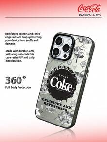 Coca-Cola Classic Phone Case, Vibrant And Passionate, Made Of Lightweight Materials With Anti Drop And Anti Slip Design, Protecting Your Phone Case In Cartoon Anime Style, Compatible With Apple 17, 17 Air,17 Pro,17 Pro Max,11,12,13,15,16 Pro,16 Pro Max,14 Plus,15 Plus,16 Plus,15 Pro,16 Pro Max,XR Waiting For The Model. Suitable For Gifting To Friends And Family - Black - View 4