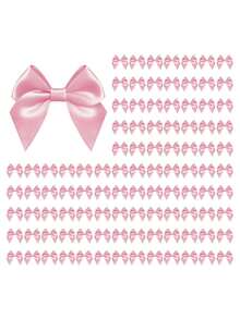 20pcs/10pcs/1pc Pink Bows For Gift Wrapping,Satin Ribbon Bows,Small Bows For Crafts,Bow Decor,Mini Bows Decorations For Party BabyShower Birthday Wedding,Sewing,Scrapbooking,DIY Party Baking Decoration,Flower Packaging Decoration - A - View 1