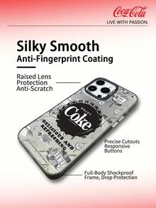 Coca-Cola Classic Phone Case, Vibrant And Passionate, Made Of Lightweight Materials With Anti Drop And Anti Slip Design, Protecting Your Phone Case In Cartoon Anime Style, Compatible With Apple 17, 17 Air,17 Pro,17 Pro Max,11,12,13,15,16 Pro,16 Pro Max,14 Plus,15 Plus,16 Plus,15 Pro,16 Pro Max,XR Waiting For The Model. Suitable For Gifting To Friends And Family - Black - View 7