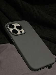 New Luxury Shockproof Soft Friendly Phone Case, Compatible With IPhone 17 16 15 Pro 14 Plus 13 12 11 17 Pro Max Air, Anti-Drop Smooth Protective Cover, Durable Design, Skin-Friendly Material - Carbon Gray Black - View 4