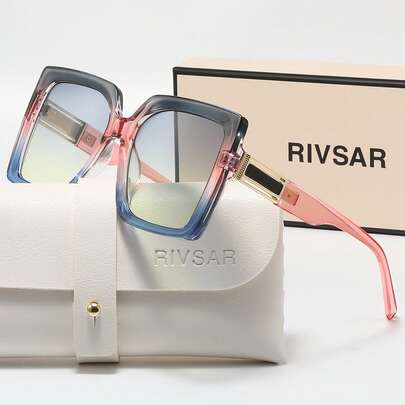 Rivsar Kacamata Hitam Wanita Modis, Kacamata Hitam Gradien Elegan Persegi Besar Polarized Definisi Tinggi, Terbuat dari Bahan TAC, Ringan, Cocok untuk Mengemudi, Aktivitas Luar Ruangan, Pesta, Elegan, Fotografi, Perjalanan, Santai, Hadiah Ideal untuk Wanita (Ulang Tahun, Hari Valentine, Musim Panas, Pernikahan, Ramadan), Kacamata untuk Harian dan Acara Khusus, Bingkai Modis, Nyaman Dipakai, Aksesori Sederhana dan Serbaguna, Pilihan Hadiah, Kacamata Hitam Butik Hadiah Liburan Merek Kelas Atas, Set Musim Panas, Set Kotak Hadiah