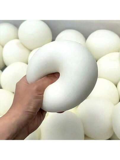 1pc Cute Bread Theme Moldable Squishy, Japanese Steamed Bun Slow Rising, TPR Stress Ball, Adult Teen Sensory Relief