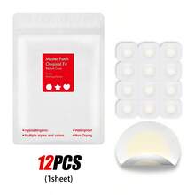 120/60/12片水膠貼片，日夜可用，溫和不刺激，全天防水透氣保護，透明圓形設計，輕鬆遮蓋瑕疵與損傷，便攜易用，適合所有膚質，男女通用，理想護膚選擇 - 均碼 - 查看 10