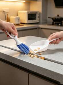 Multifunctional Angel Cleaning Brush For Keyboard, Window Gaps, Household Cleaning Brush With Dustpan, Hangable Bristle Brush - AA - View 1