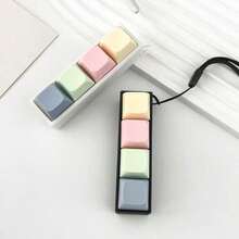 Creative Macaron Color Keycap Stress Relief Toy Square 4-Key Mechanical Keyboard Keycap Stress Relief Toy - Multicolor - View 2