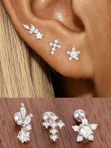 6 Silver - 3 PCS