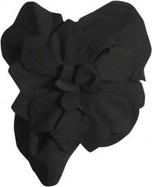 Tops de Tubo de Moda Para Mujer con Flores 3d Sexys Asimétricos Sin Tirantes Sin Mangas Ajustados Elegantes Estilo Bandeau Y2k - Negro - Ver 7