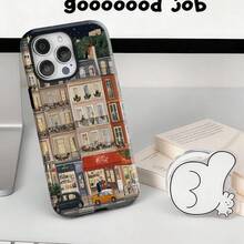 Funda de teléfono estilo París, compatible con  17/16/15/14/13/12/11 Pro Max, compatible con  Galaxy S25/S24/S23/S22/S21.  HONOR  OPPO - Multicolor - Ver 3