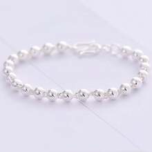 925 Sterling Silver Hollow Beaded Bracelet, Suitable For Daily Wear And Gifting - White - View 8