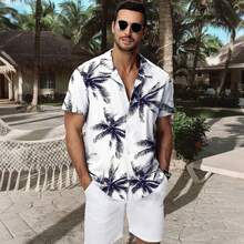 Ropa Playa Hombre Camisa Hawaiana - Manga Corta con Botones Estampado De Playa Tejido Transpirable para Vacaciones Fiestas Viajes Playa - Víspera de Todos los Santos - Ver 3