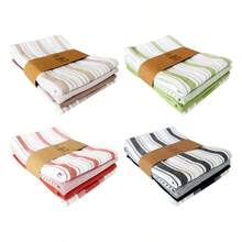 4-Piece Waffle Weave Kitchen Towel Set | Multiple Colors Available 100% Cotton, Super Absorbent, Quick-Drying And Soft. Durable Decorative Multi-Purpose Towels, Ideal As Tea Towels And Dish Cloths For Daily Household Cleaning. - Multicolor - View 4