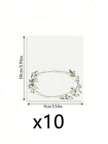 50pcs/10pcs Green Leaf & Gold Frame Place Cards - Green Leaf & Gold Frame Design (Blank) Seating Cards, Suitable For Mother's Day, Weddings, Graduation Season, Themed Parties, Birthday Parties, Anniversaries, And Bachelor/Bachelorette Parties. - One Size Fits All - View 8