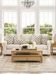 1 Stück quadratischer Kissenbezug mit doppelseitigem Blumenmuster in Braun, rustikaler Vintage-Kissenbezug, dekorativer Kissenbezug für Sofa, Heimsofa, Bett, Wohnzimmer, Kissenbezug-Dekoration, Studentenwohnheim-Schlafzimmer-Dekoration, Heimdekoration, Raumdekoration, Wohnzimmer-Dekoration - Graubraun - Übersicht 5