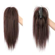 Waterfall High Crown Voluminous Ponytail Hair Extension Clip-In Short Ponytail Braid HA2886 - Multicolor - View 8
