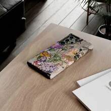 Funda de teléfono con collage floral vintage de mariposas: Estilo Art Déco Botánico para iPhone, HONOR, , OPPO - Multicolor - Ver 9