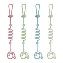 1pc Silicone Stroller & High Chair Hanging Chain With Rugby Design, Works For Bottles, Teethers And Toys, Anti-Lost, Durable And Easy To Clean - 1pc Rugby Ball - View 1