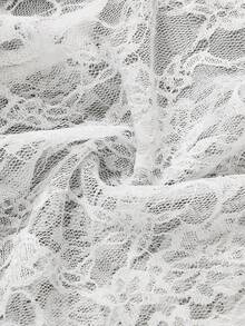 ii German Munich Beer Festival Vintage Lace Cropped Top White Fall - White - View 6