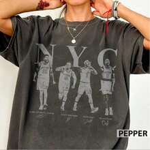 Jalen.Brenson New York Basketball Retro Jersey - 黑色 - 查看 1