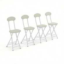 2pcs/ 4pcs Dining Chair With Metal Frame, Dining Kitchen Chair, Breakfast Chairs, White/ Black Bar Stools To Sit On Multi-Purpose For Kitchen, Bar, Cafe - White - View 4
