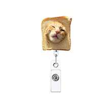 1pc/2pcs/3pcs Acrylic Cat Retractable Rotating Badge Reel Keychain ID Holder For Doctors And Nurses - Multicolor C - View 24