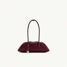 JW Fashion Handbag 2026 New European & American Vintage Boston Bag Large Capacity Bowling Bag Women Niche High-End Underarm Bag Baguette Shoulder Bag Commuting/Shopping/Date/Daily/Outdoor Leisure Bag - Burgundy - View 2