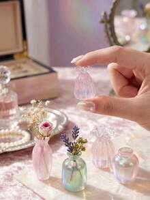5/10pcs Mini Vase Set, Mini Flower Arrangement Vases, Micro Landscape Decoration Accessories, DIY Decorative Props For Shooting Scenes, DIY Miniature House Furniture Models, Miniature Scene Shooting Props - A - View 2