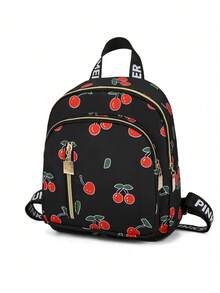 Mochila Estudiantil de Gran Capacidad Estilo Universitario para Mujeres, Adecuada para Escuela Secundaria, Preparatoria, Universidad - Negro 2 - Ver 2