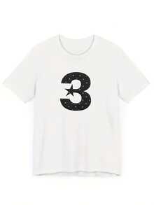 2026 Spring/Summer New Style Number 3 T-Shirt With Polka Dot Print, Suitable For Leisure Wear And Commuting. - 白色 - 查看 1