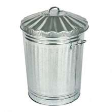 90L Galvanised Metal Rubbish Bin - 90L - View 12