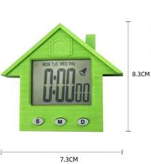 Magnetic Electronic Cooking Timer, Kitchen Shower, Learning Stopwatch, Alarm Clock, Kitchen Accessories, Digital Kitchen Timer (Random Color) - LED digital display - View 2