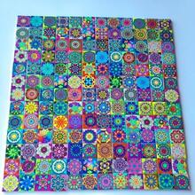 150/300g/Pack Mixed Color Mandala Pattern DIY Mosaic Glass Decorative Tiles, Suitable For DIY Projects, Living Room, Kitchen, Bathroom, Home Decor, Art Creative Wall And Floor Decoration, DIY Craft Materials - Mixed Colors - View 6