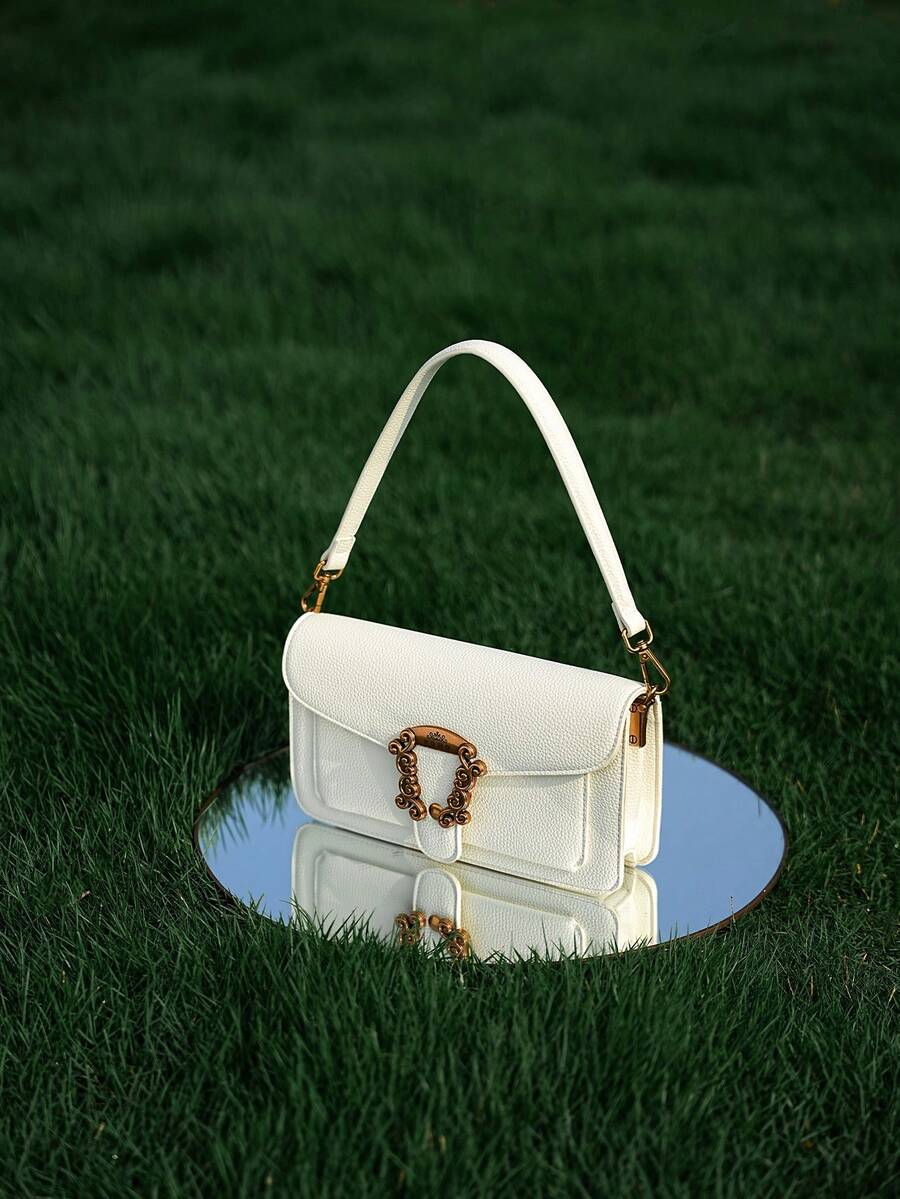 POHO ZOOZ Brand Customized Envelope Bag Shoulder Square Bag - White - White - View 1