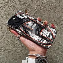 Una lujosa funda para teléfono con diseño circular compatible con iPhone 16, 15, 14, 13, 12, 11 Pro Max, X, XR, XS Max, 8 y 7 Plus, con una parte trasera mate anti-caídas. - Color mixto 1 - Ver 4