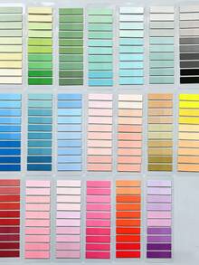 200/400 piezas Pestañas de índice de página, marcadores reutilizables semitransparentes de colores, etiquetas de índice de cinta elegante, pestañas de índice adhesivas transparentes de PET de colores vintage - Unitalla - Ver 16