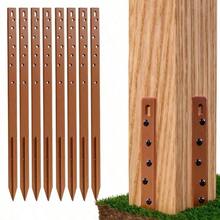 Fence Post Repair Stakes Kit – 75cm 29.5" Heavy Duty Ground Spikes For Broken Or Leaning Timber Posts – 2 Stakes Repair 1 Post - 2 Pcs - View 7