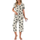 08-plisado Beige Flor Negra